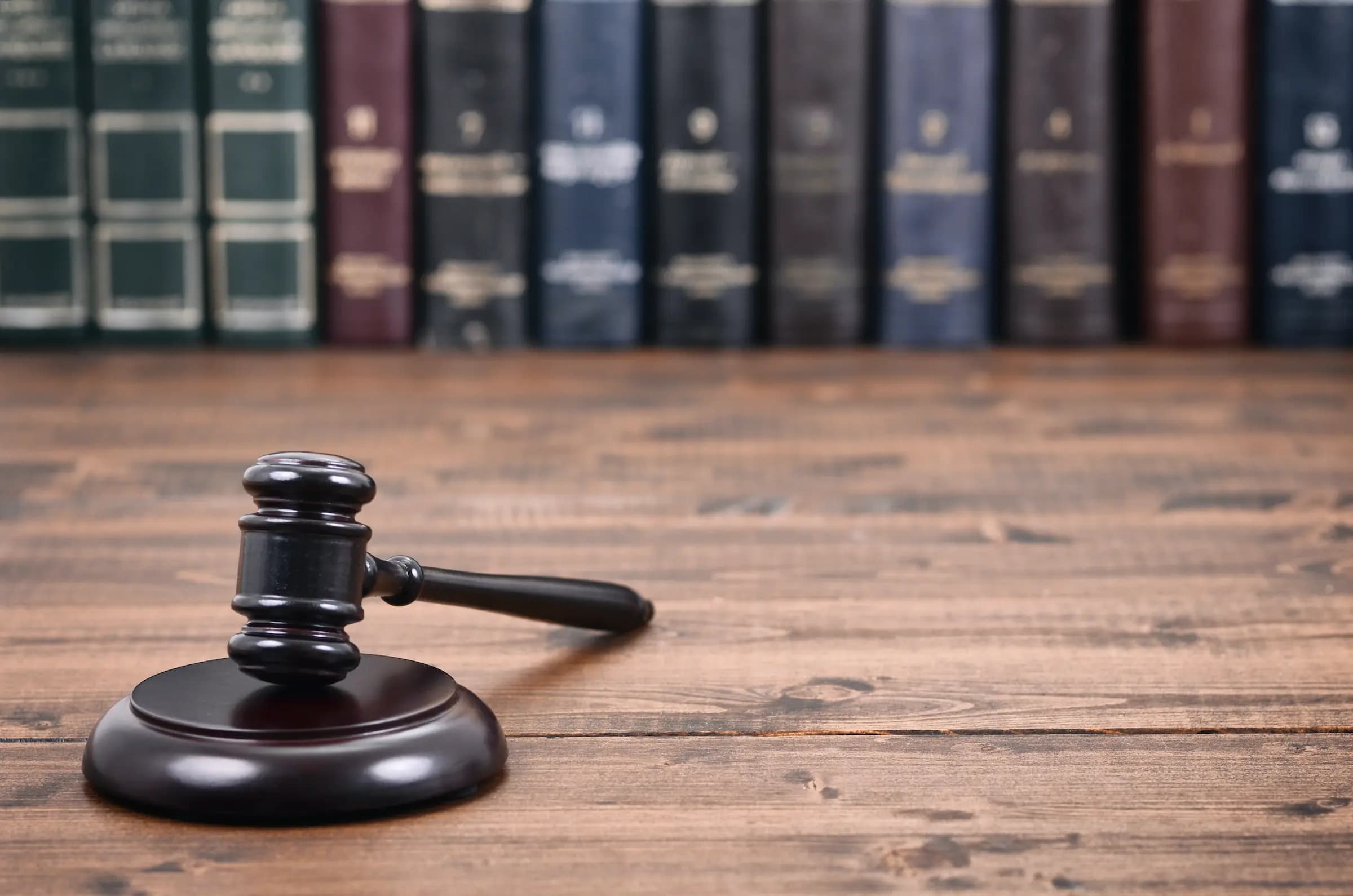 Gavel on a desk